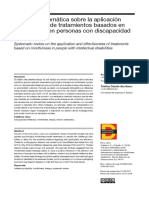 Revisión Sistemática Sobre La Aplicación y Efectividad de Tratamientos Basados en Mindfulness en Personas Con Discapacidad Intelectual