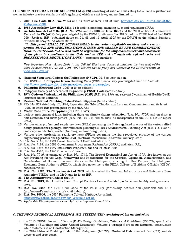 NBCP Referral Code Overview | PDF | Wall | Building Code