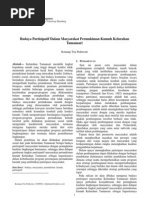 Download Budaya Partisipatif dalam Masyarakat Permukiman Kumuh Kelurahan Tamansari by Komang Tria SN51263873 doc pdf