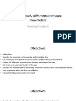 Fluid Flow& Differential Pressure Flowmeters: Reading Chapter 6