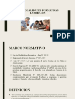 Las Modalidades Formativas Laborales