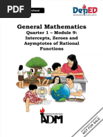 PDF Genmath11 q1 Mod9 Intercepts Zeroes and Asymptotes of Functions 08082020pdf Compress