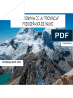 Elia Otero. LA TOPONIMIA DE LA PROVINCIA PREHISPANICA DE YAUYO