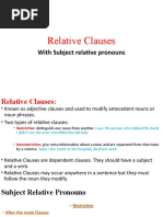 Class 1 Ch. 13 Relative Clauses With Subject Relative Pronouns