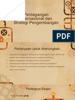 perdagangan internasional dan strategi pengembangan