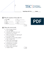 CONARE - TEC - Level 1 - Final Written Test