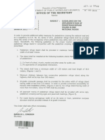 DPWH - Do - 034 - S2012 - Guidelines On The Implementation of Pedestrian Refuge Island Along National Roads