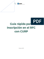 Guía Rápida para Inscripción en El RFC Con CURP