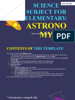 Science Subject For Elementary - 2nd Grade - Astronomy by Slidesgo