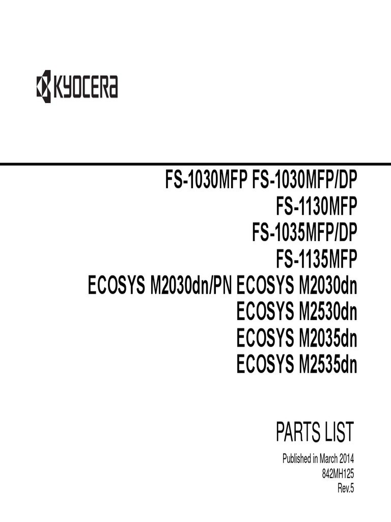 PartsFS DN M2035dn M2535 | PDF