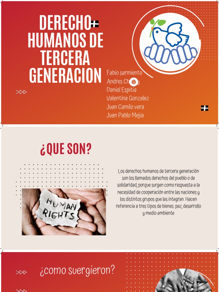 Derechos humanos de tercera generación: su surgimiento, características