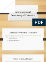Fabrication and Processing of Ceramics