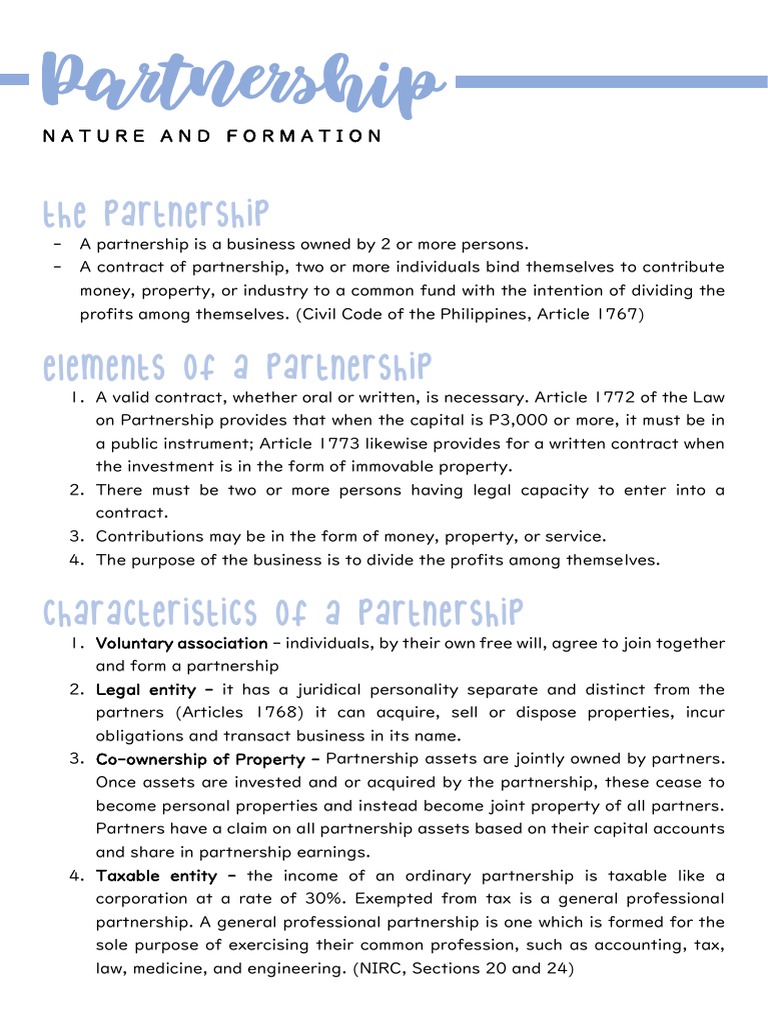 Understanding Business Partnerships | PDF | Limited Partnership ...