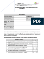 FICHA 2 AUTOEVALUACION DOCENTE FRENTE A NEE