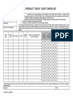 Final Product Dock Audit Checklist (FQC046.01 100200)