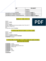 Switch Configuration