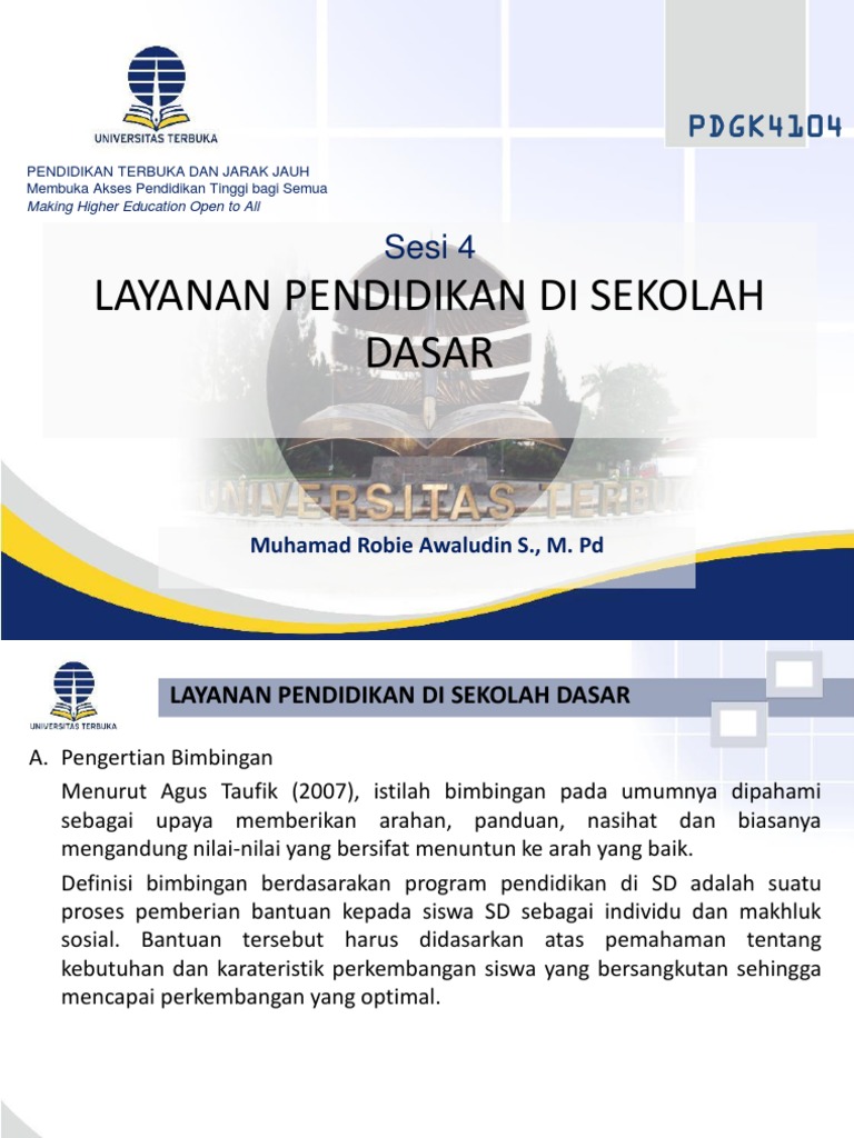 Layanan Pendidikan di Sekolah Dasar | PDF | Karier & Perkembangan ...