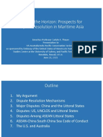 Thayer, Beyond The Horizon: Prospects For Dispute Resolution in Maritime Asia