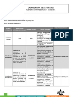 Cronograma de Actividades