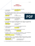 Joint Arrangements: Quiz 1