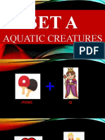Set A: Aquatic Creatures