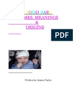 1000 Baby Names, Meanings and Origins PDF