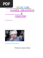 1000 Baby Names, Meanings and Origins PDF