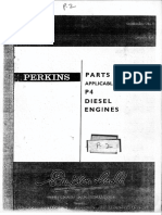 PERKINS P4 ENGINE parts book full scan