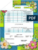 Grade 1 Teacher Daily Schedules