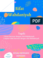 Sifat Wahdaniyah Bahagian 2