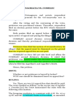 Divinagracia VS. Comelec Facts:: v. Comelec, (21) The Court Harmonized The Rules With The