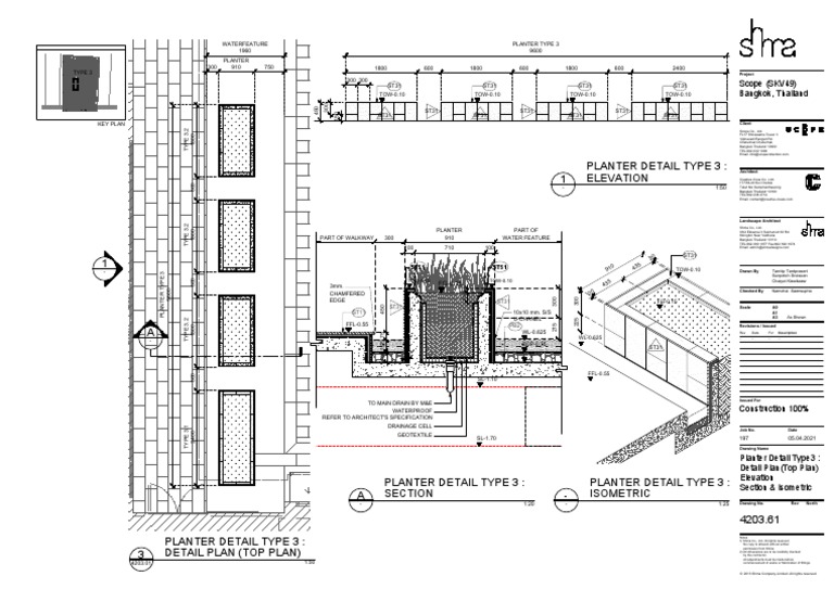 1 Planter Detail Type 3: Elevation: ST31 ST31 | PDF | Economic Sectors ...
