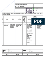 Risk Assessment For Installation of Cable Tray and Trucking