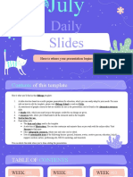 July Daily Slides by Slidesgo