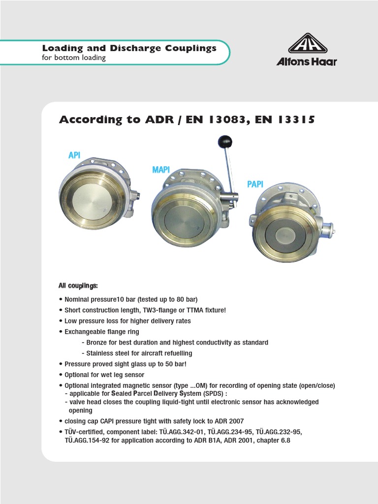 Bottom Loading Couplings Overview | PDF | Tools | Equipment