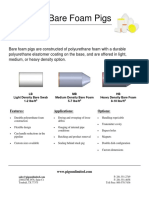 Light, Medium & Heavy Density Bare Foam Pigs