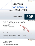 Hunting Vulnerabilities: Asynchronous