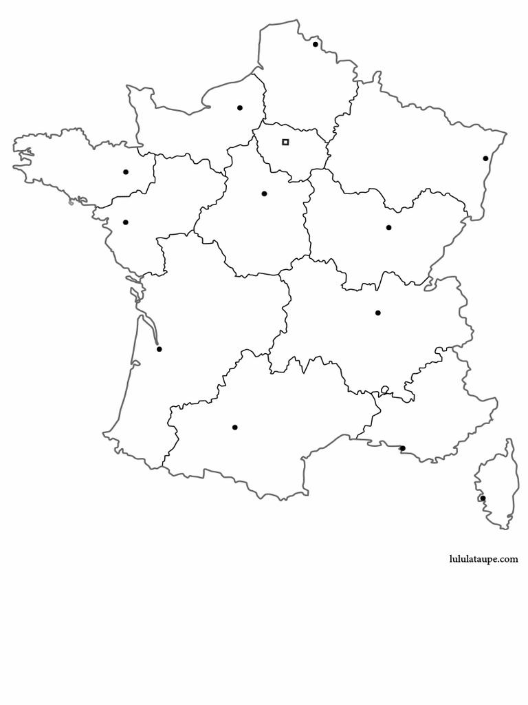 Carte Regions France Vierge Pdf