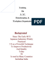 Training On 5-"S" Housekeeping & Workplace Organization