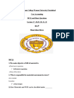 BS 4th (Cost Accounting) Final 2