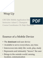 Wrap Up: CSE 5236: Mobile Application Development Instructor: Adam C. Champion Course Coordinator: Dr. Rajiv Ramnath