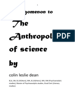 Prolegomenon To The Anthropology of Science