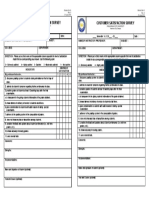 Customer Satisfaction Survey Customer Satisfaction Survey