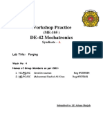 Workshop Practice DE-42 Mechatronics: Syndicate