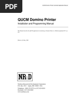 QUCM Domino Printer: Installation and Programming Manual