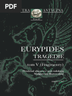 Eurypides, Tragedie, Tom V (Fragmenty)