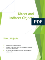 Direct and Indirect Objects