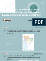 Levantamento de infra-estrutura para Pré-Conferência Municipal nos Equipamentos de Saúde da STS Sé