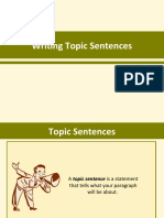 Writing Topic Sentences