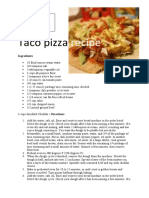 Taco Pizza Recipe